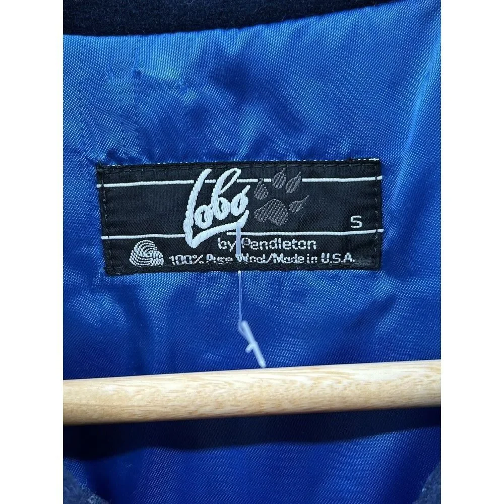 Lobo By Pendleton Wool Red Bomber Field Sport Jacket Men’s Size Small USA Made - Picture 3 of 3